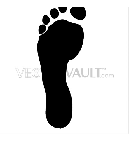 Buy vector foot print clip art collection Royalty-free